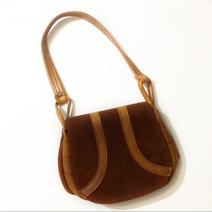 Vintage Boho Leather and Suede Bag